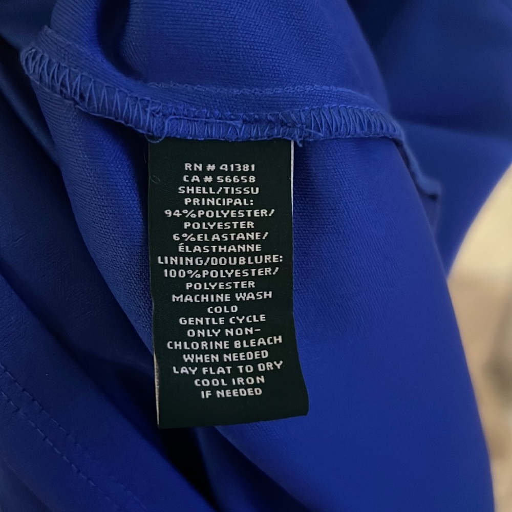 Ralph Lauren Deep Lapis Dress NWT - Picture 8 of 9